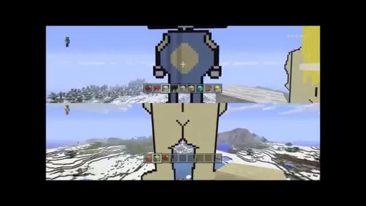 Cute Bartleby and Sonic statues I built in Minecraft.